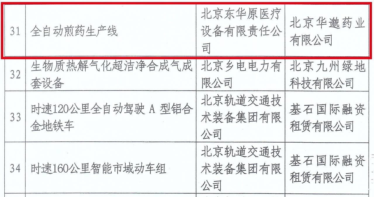 中關(guān)村首臺（套）重大技術(shù)裝備試驗、示范項目